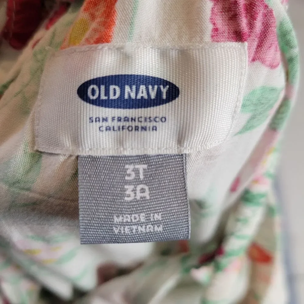Old Navy Girls Floral Off Shoulder Kids Jumpsuit